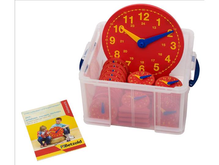 Betzold Lernspielzeug Klassensatz mit 25 Schüleruhren und 1 Lehreruhr