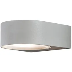 Konstsmide Außen-Wandleuchte TERAMO, Up/Down, E27 max. 40W, Grau, Aluminium / Opalglas KON-7510-300