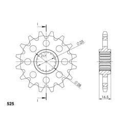 Supersprox Ritzel 525 15Z