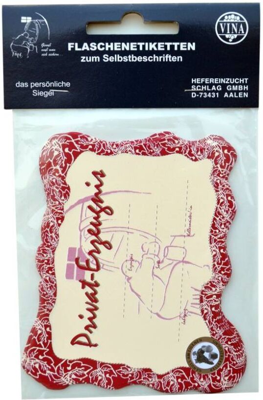 Vina Flaschenetikett zum Beschriften 25Stück