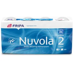 Fripa - Toilettenpapier nuvola, 2-lagig (8 Pack á 8 x 250 Bl.)