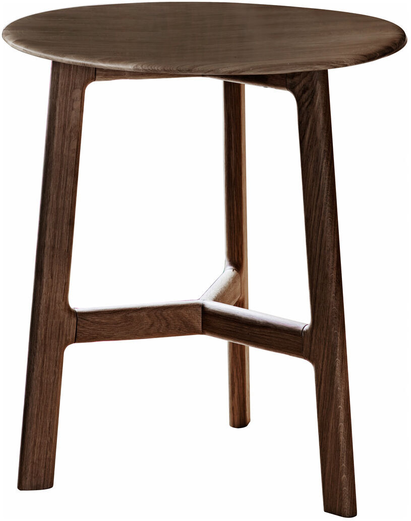 Mercer41 Anza Solid Wood End Table Walnut 57.5cm H X 50cm W X 50cm D