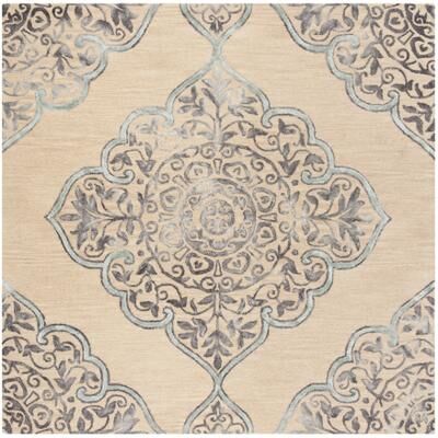 SAFAVIEH Handmade Dip Dye Luana Medallion Wool Rug