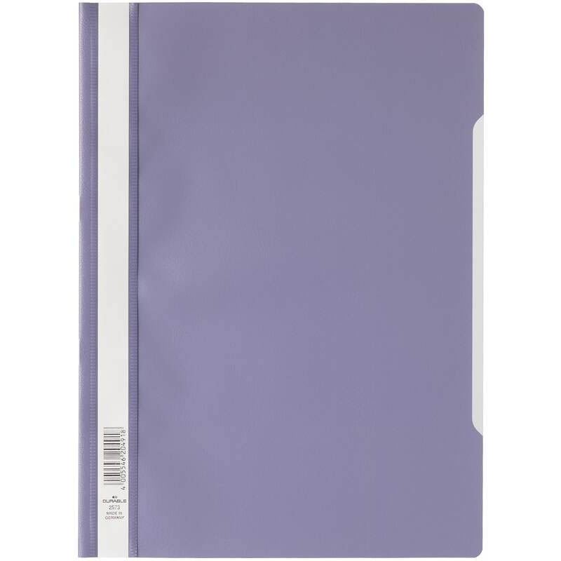 DURABLE 10 Schnellhefter Kunststoff lila DIN A4