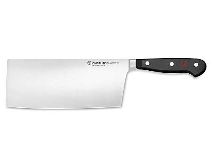 WÜSTHOF Classic Chinesisches Kochmesser 18 cm, Schwarz, Stahl