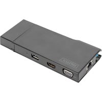 Universal Travel Docking Station , Dockingstation HDMI, USB, USB-C, VGA, RJ-45, Kartenleser