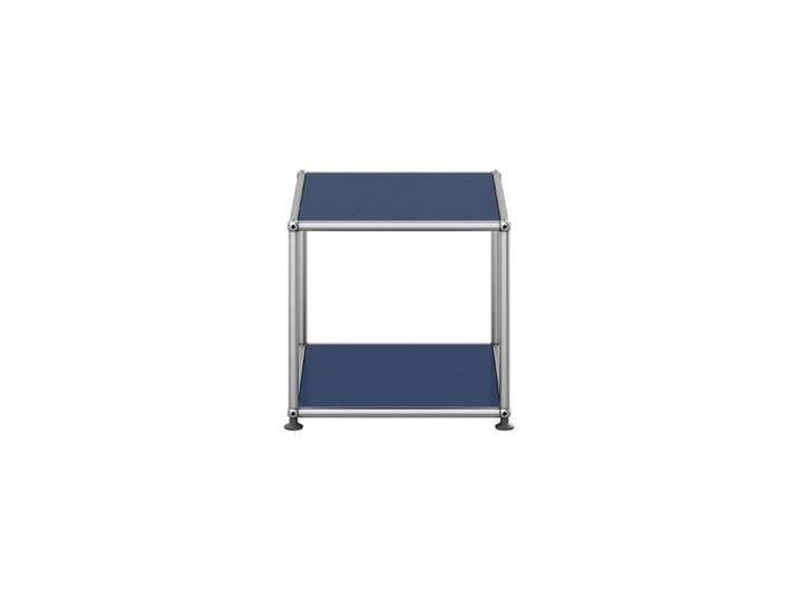 USM Haller Beistelltisch M21 stahlblau offen T 418 cm 52.3x39x41.8