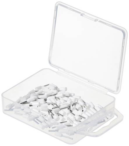 TRU COMPONENTS TC-11991852 Steckhülse 0.5mm² Teilisoliert Weiß 100St.