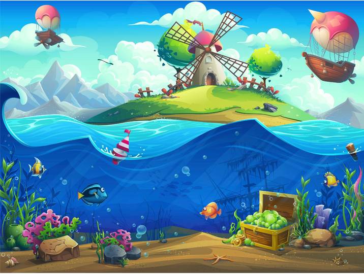 Papermoon UNTERWASSER PIRATENSCHIFF