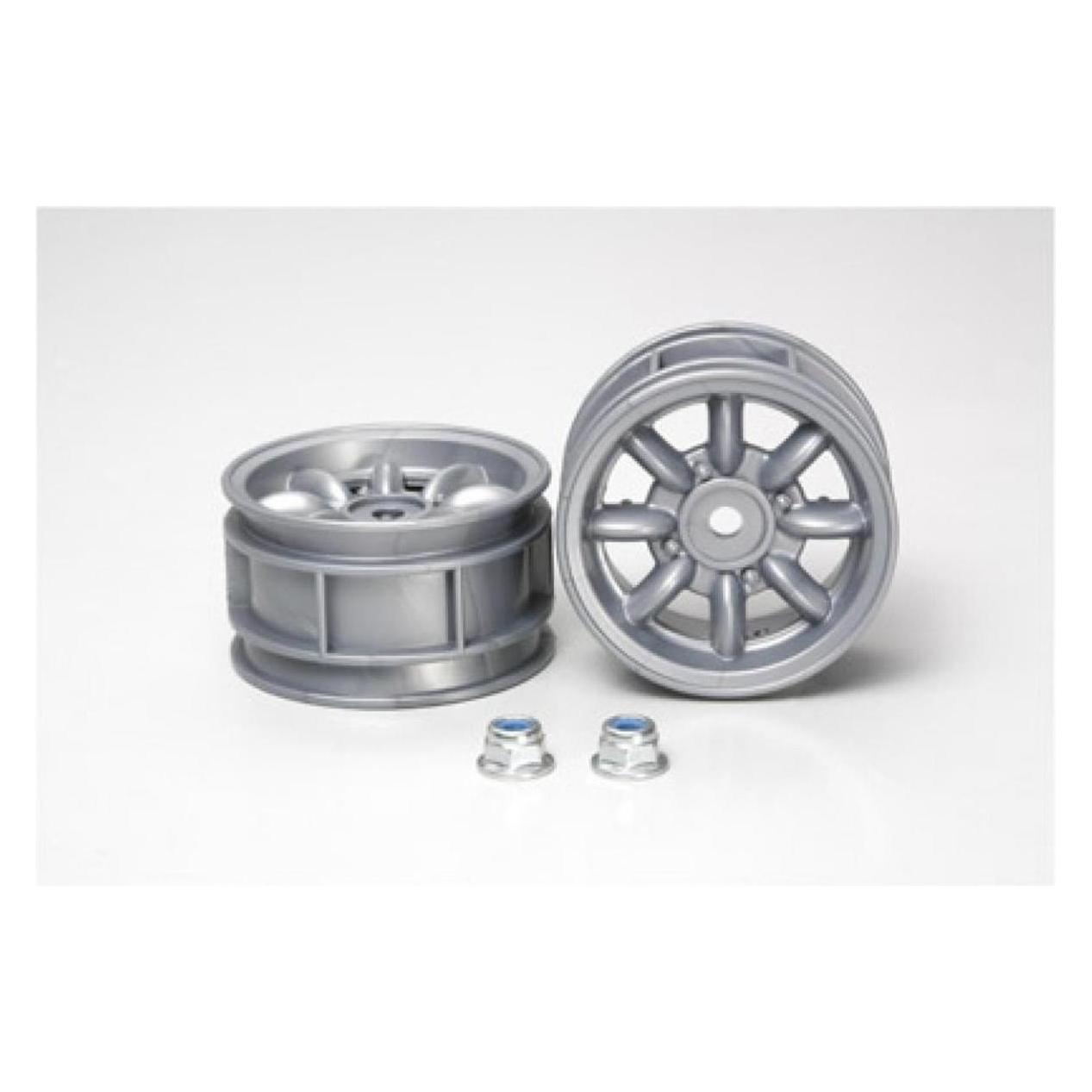 Tamiya M-Chassis 8-Spoke Wheels 2pcs silver (TAM 50569)