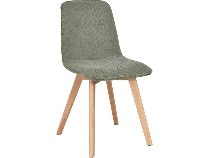 Stylife Stuhl, Grün, Buchefarben, Holz, Buche, Pappel, massiv, Sperrholz, X-Form, 45x88x54 cm, Esszimmer, Stühle, Polsterstühle