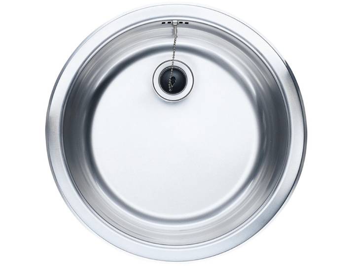 Einbauwaschbecken KOCHSTATION, grau (edelstahl), B:45cm, Waschtische, Einbauwaschbecken, Rundbecken