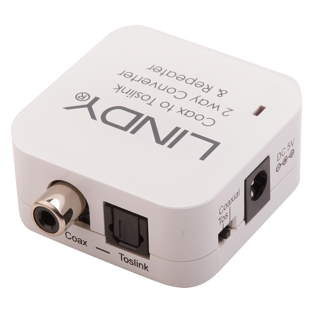 Lindy Audiokonverter SPDIF Digital: Toslink - RCA Coax (Digital -> Digital) (70411)