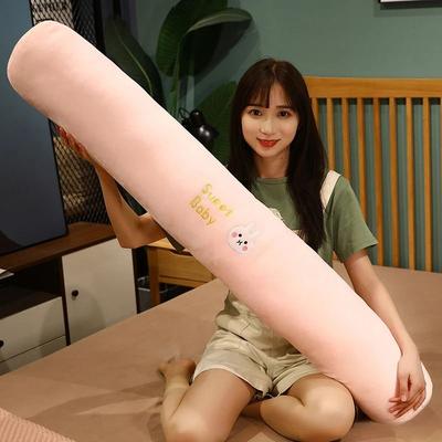 Uplift Essentials Rectangular Multi Functional Bolster Pillow Soft Long Cushion For Pregnancy, Side Sleepers, And Bed Reading pink 45 Cm (17.7 In)