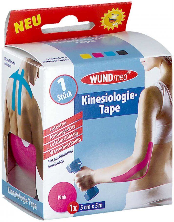WUNDmed Kinesiologie Tape 5 cmx5 m pink 1stk