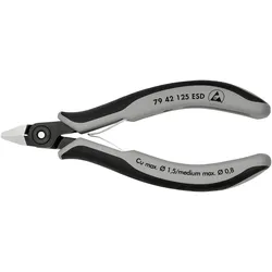 Knipex, Bolzenschneider + Seitenschneider, Präzisions-Elektronik-Seitenschneider ESD (125 mm)