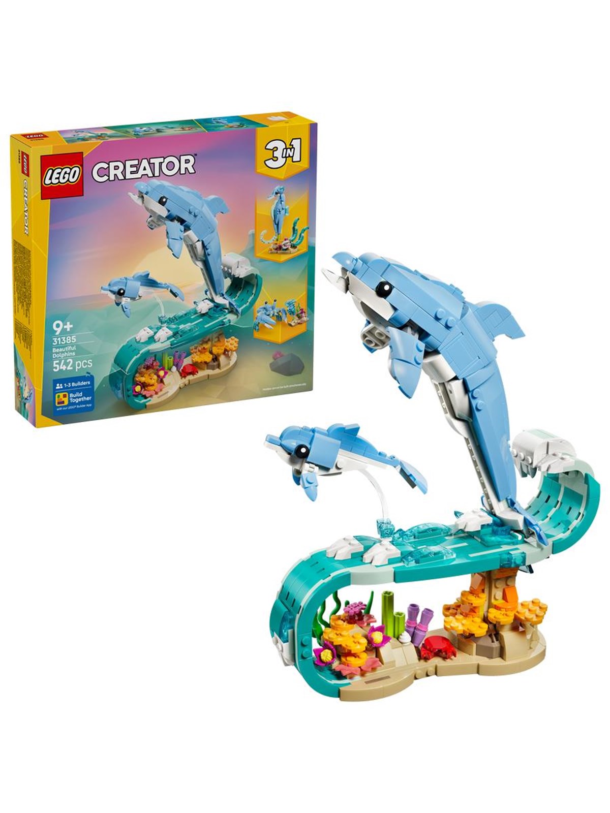 LEGO Creator 31385 Meerestiere: Wunderschöne Delfine