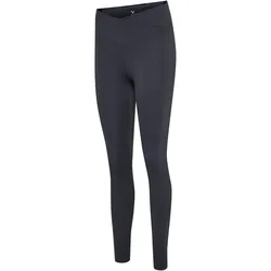 hummel hmlYOGA Wrap High-Waist Yoga-Leggings Damen 2366 - ebony S