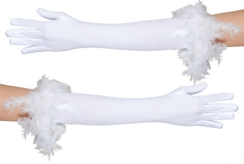 Handschuhe "Glamour", weiß