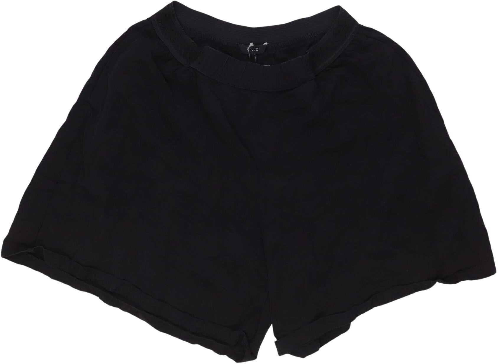 Lovjoi Damen Shorts, Schwarz, Gr. M, Mohair - Second Hand