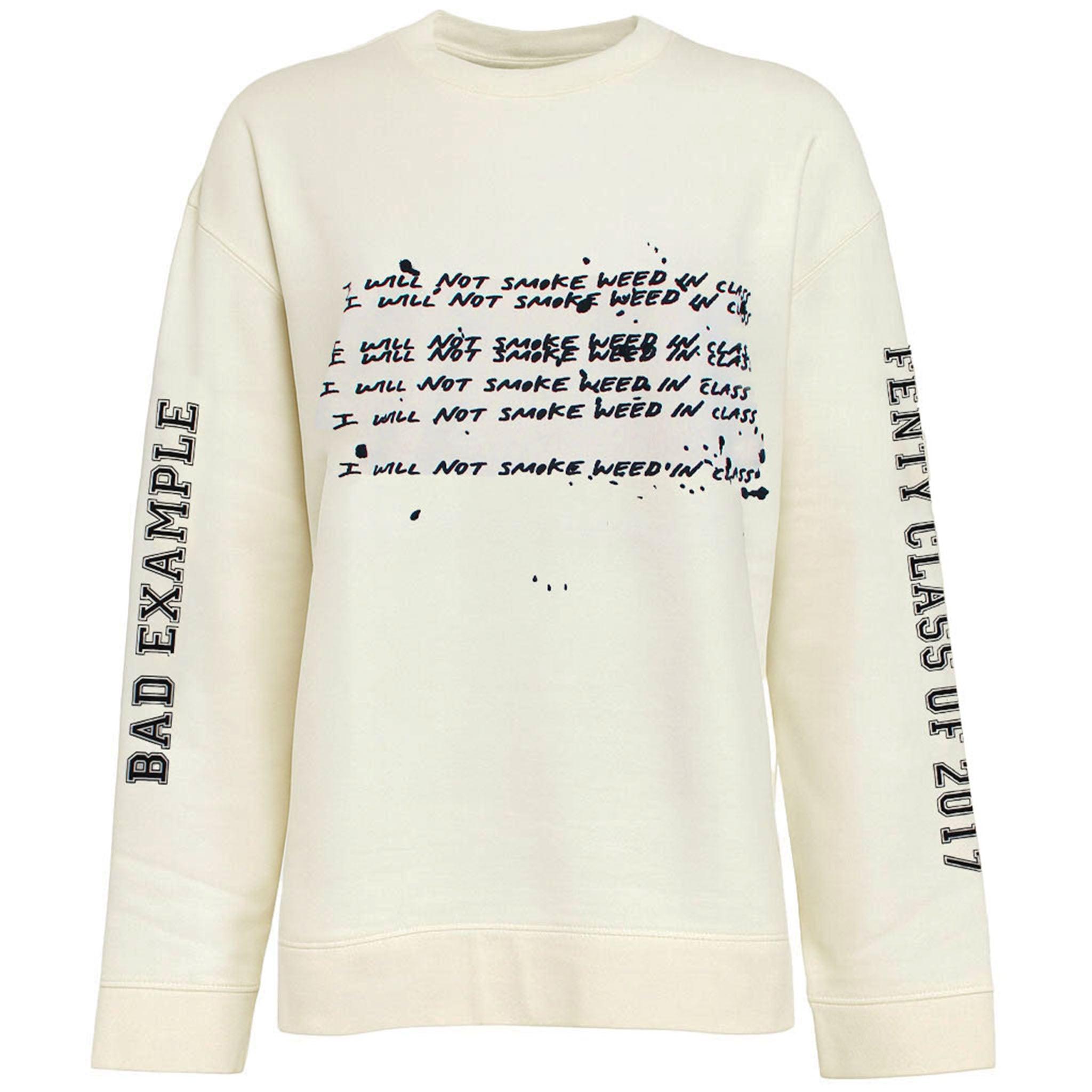 Puma x Rihanna Fenty Grafik Damen Pullover Off-White
