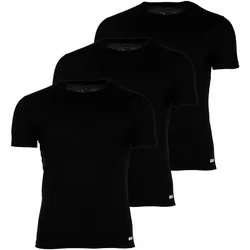 DIESEL Herren T-Shirt, 3er Pack - RANDAL, Unterhemd, Rundhals, kurzarm, Baumwolle Schwarz / XL
