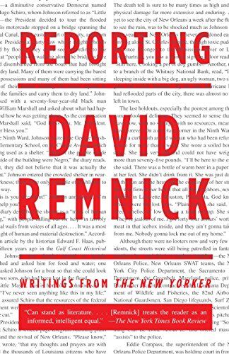 David Remnick - Reporting: Writings from The New Yorker - Preis vom 09.10.2026 07:28:09 h