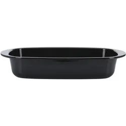 Westmark Brotbackform Emaille, L 32cm, Backform, Schwarz