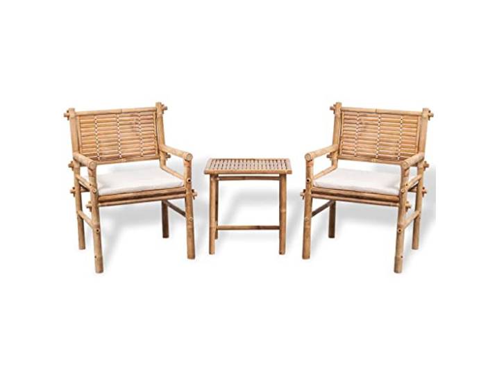 vidaXL Jeu de mobilier de Jardin 5 pcs Bambou Ensemble Salon de Jardin terrasse