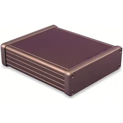 Hammond Aluminium-Gehäuse 1455L1201BK, Extrudiertes Aluminium, IP54, 120x103x31 mm (Gehäuse), Elektronikzubehör + Gehäuse, Schwarz