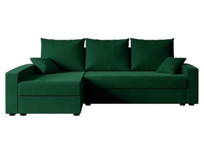 ALTDECOR Ecksofa mit Schlaffunktion L-Form Alesia-L 231x140x90 - Grün