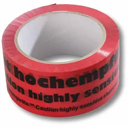 VEPATIM 36x Warnklebeband "Vorsicht hochempfindliche elektrische Geräte" PP 50mm x 66m