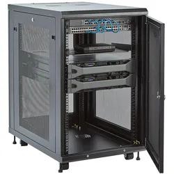 StarTech Server Rack 18U (18 HE), Serverschrank, Schwarz