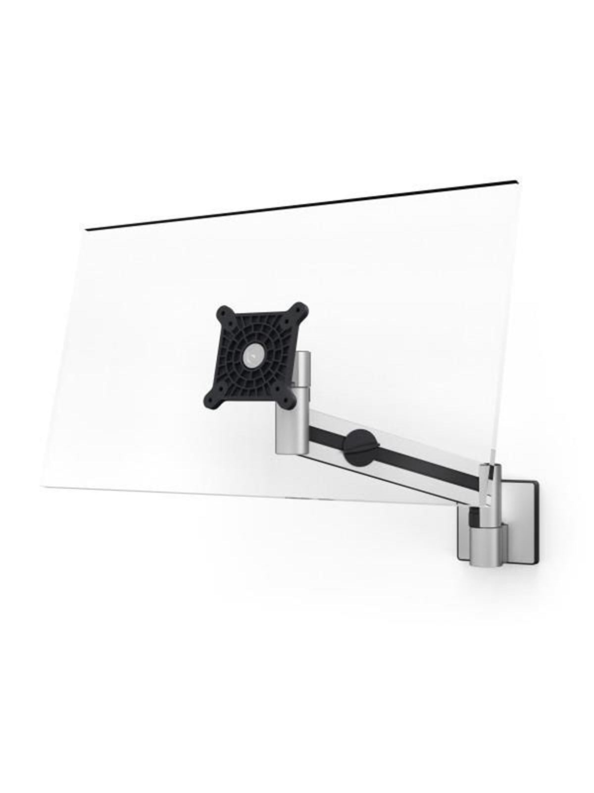 DURABLE Flexibler Monitorarm zur Wandbefestigung. Besonders gleichmäßige Einstellung des Bildschirms durch innenliegende Gasdruckfeder.
