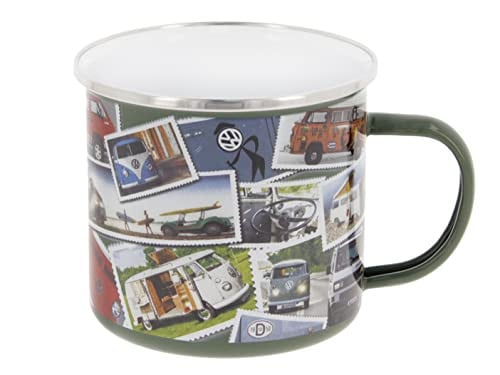 BRISA VW Collection Volkswagen T1 Bus Transporter Emaille Mok 500ml - Stamps