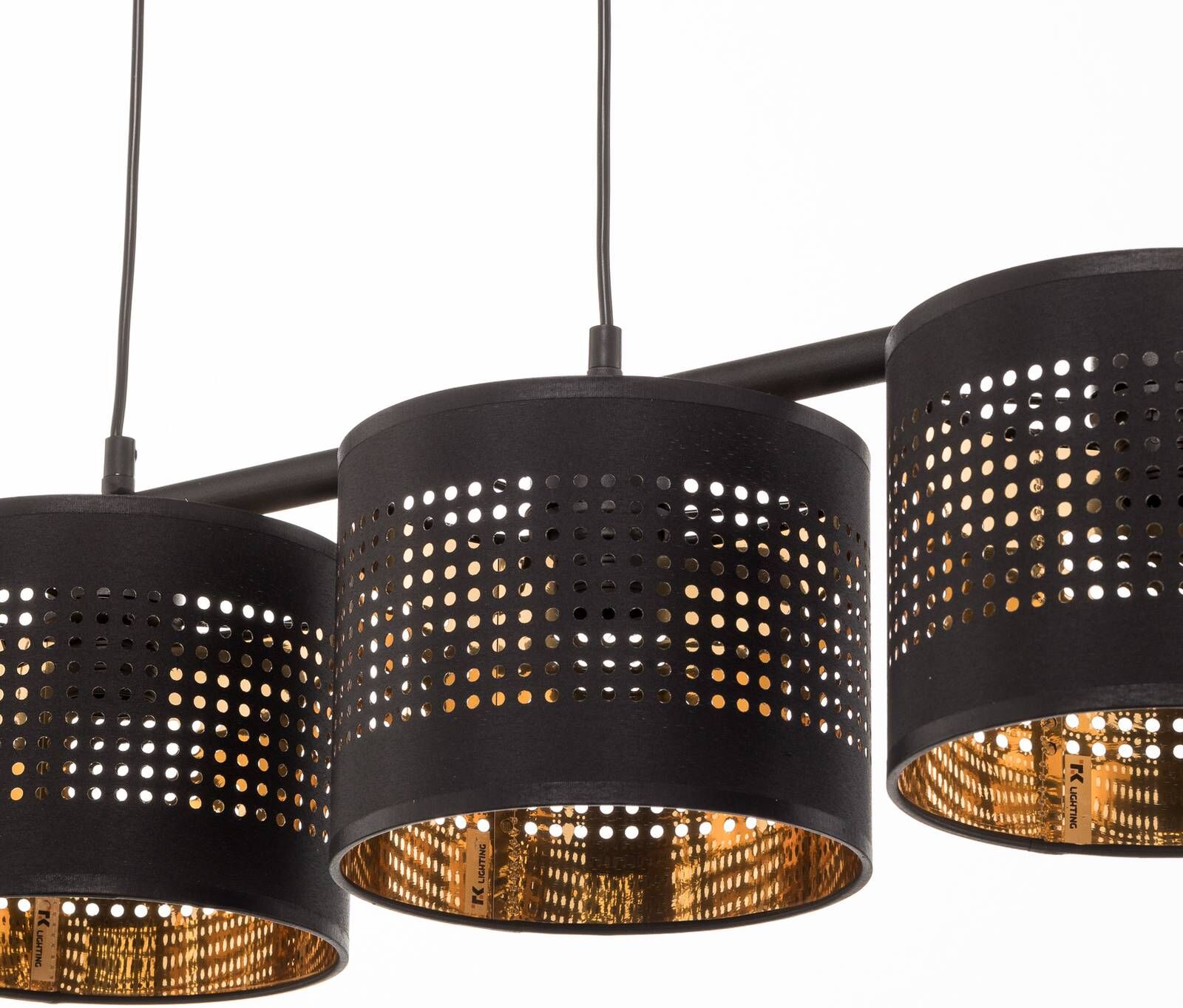 Hängelampe Tago TK Lighting, dimmbar, schwarz, für Wohn- / Esszimmer, Metall, Modern, Pendelleuchte