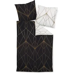 Bettwäsche J. D. Mako-Satin ( 240x220 cm, mit 2 Kissen) - 155x220 cm, mit 1 Kissen