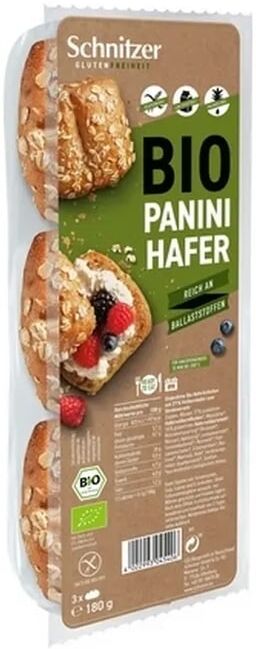 Schnitzer Pãezinhos Panini Aveia Sem Glúten 180g