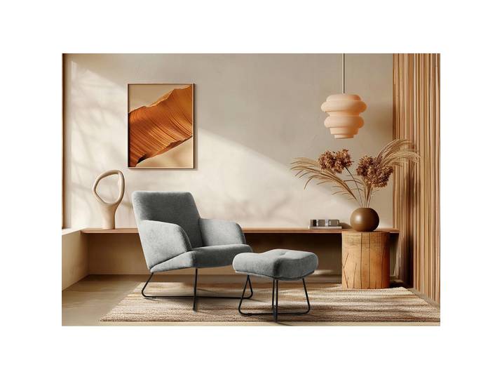 Livetastic Sesselset, Grau, Metall, 67x87x74 cm, Stoffauswahl, Wohnzimmer, Sessel, Sonstige Sessel