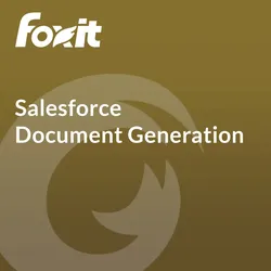 Foxit for Salesforce Document Generation