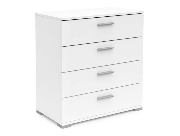 habeig Kommode Kommode 241 Sideboard Perfect Weiss 4 Schubladen Flurschrank Schrank