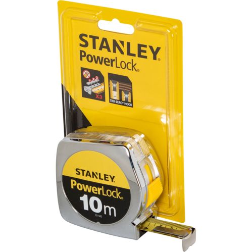 Stanley Bandmaß Powerlock Kunst- stoff 10m/25mm