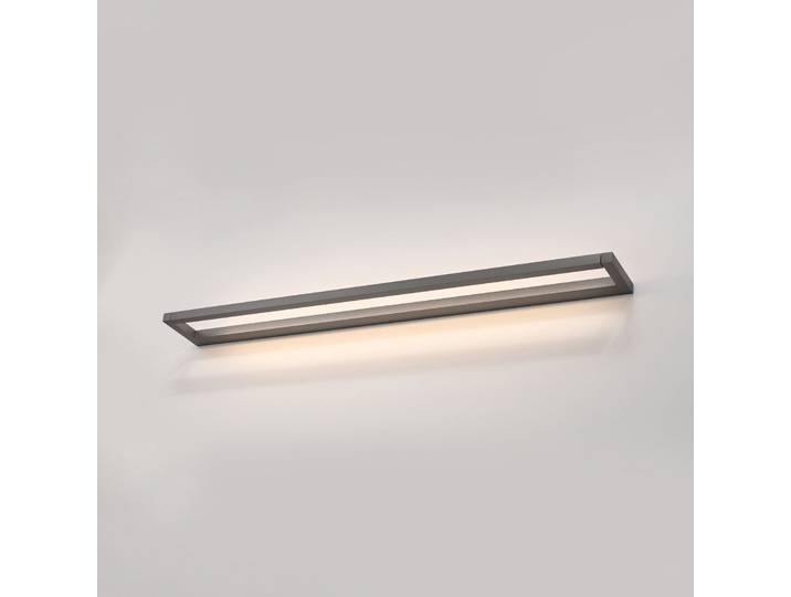 Applique murale LED PURE, grise, largeur 100 cm, aluminium, variateur Puro - Salon / séjour - Moderne - Angulaire