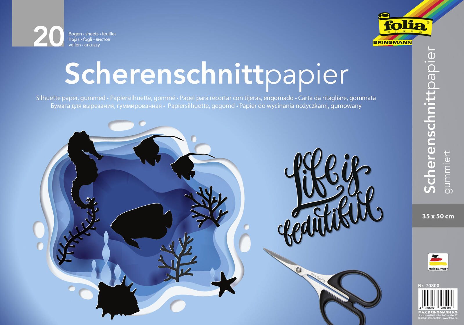 folia Scherenschnittpapier 105 g/m² 70300