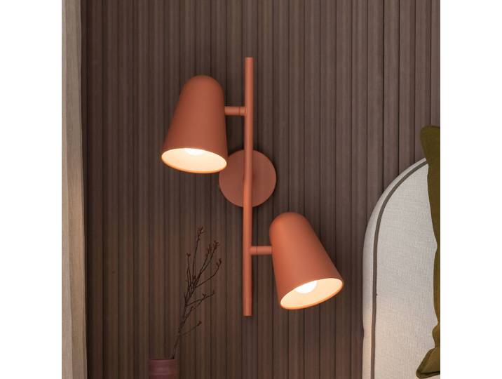 IT´S ABOUT ROMI Wandleuchte Salamanca, dimmbar, terracotta, für Wohn- / Esszimmer, Metall, Modern