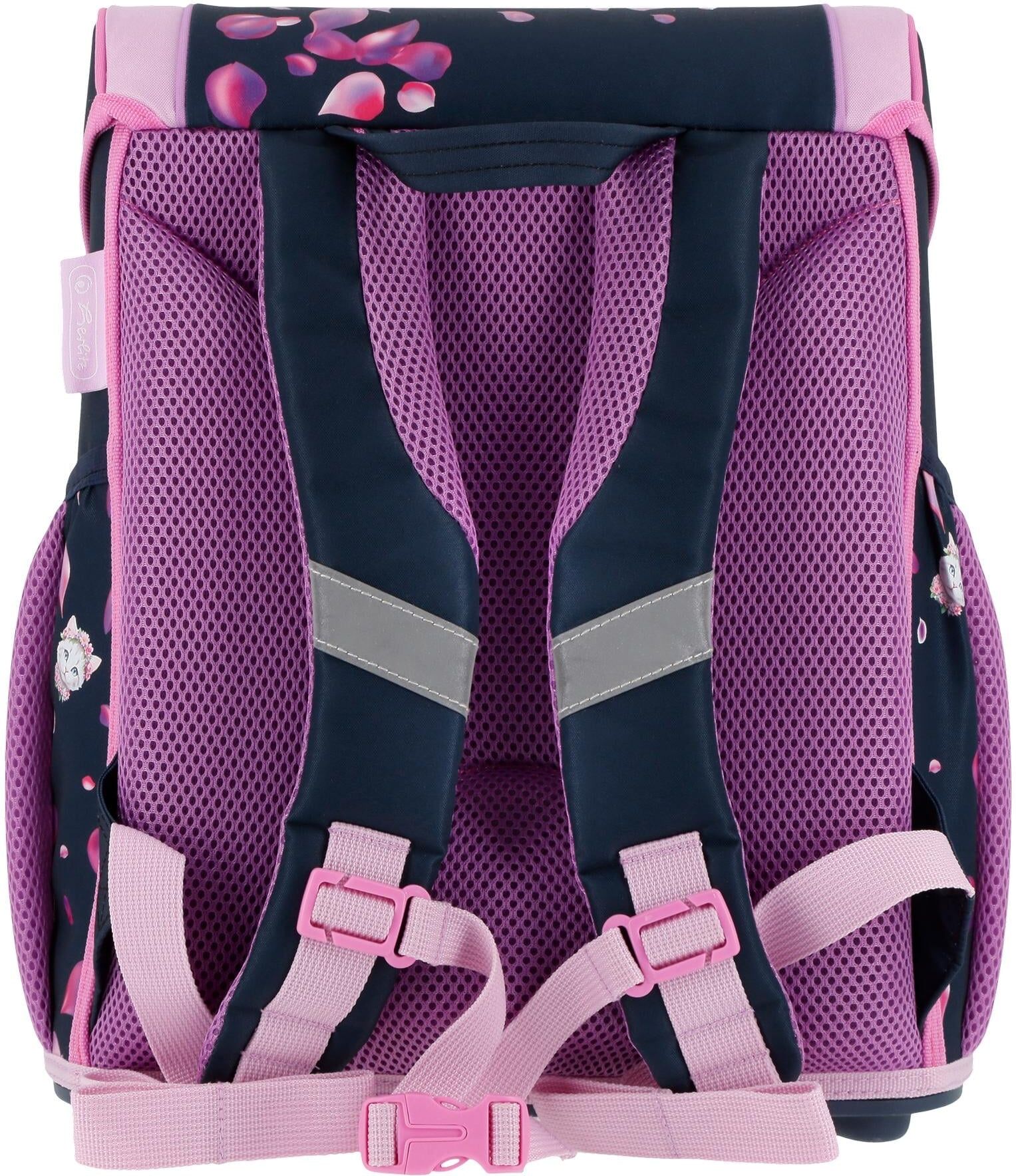 Schulranzen HERLITZ "Loop Plus 4-teiliges Set, 17 l", Kinder, lila, rosa, Rucksäcke Schulranzen lila, rosa Einheitsgröße