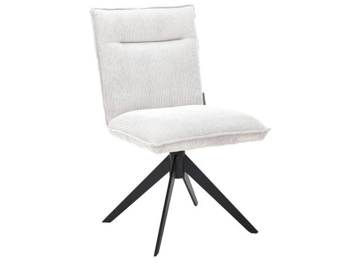 Stuhl, Creme, 47x87x62 cm, Metall & Textil, Gestellauswahl, Johann-Jakob
