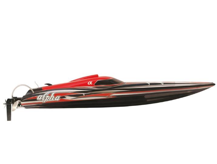 Amewi RC-Bagger Amewi Speed Rennboot ALPHA 1060mm 4-6S red ALPHA Flame Scheme
