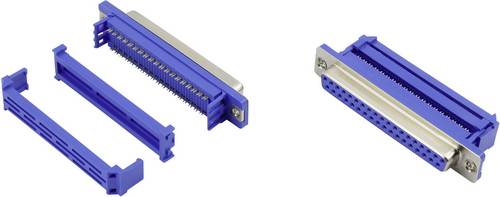 Connfly DS1036-25FPU2PX-YT D-SUB Buchse 180° Polzahl: 25 Schneid-Klemm