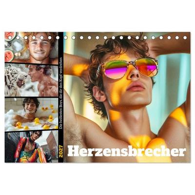 Herzensbrecher (Tischkalender 2027 DIN A5 quer), CALVENDO Monatskalender